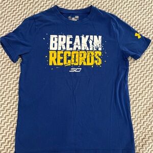 Under Armour Blue Graphic T-Shirt for boys - Steph curry